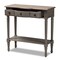 Baxton Studio Noelle French Provincial Gray Finished 1-Drawer Wood Console Table 155-8845 - alternate 10